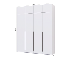 Изображение товара Пакс Альхейм 24 white (silver) ИКЕА (IKEA) на сайте delmard.ru