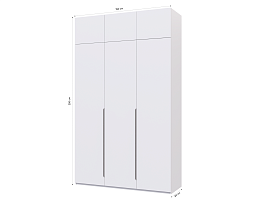 Изображение товара Пакс Альхейм 23 white (silver) ИКЕА (IKEA) на сайте delmard.ru