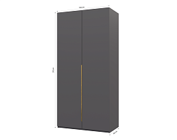 Изображение товара Пакс Альхейм 12 grey (gold) ИКЕА (IKEA) на сайте delmard.ru