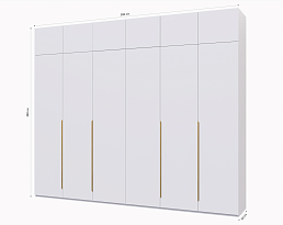 Изображение товара Пакс Альхейм 26 white (gold) ИКЕА (IKEA) на сайте delmard.ru