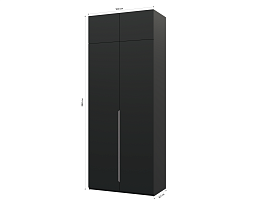 Изображение товара Пакс Альхейм 22 black (silver) ИКЕА (IKEA) на сайте delmard.ru