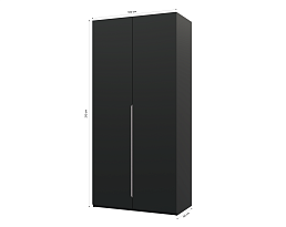 Изображение товара Пакс Альхейм 12 black (silver) ИКЕА (IKEA) на сайте delmard.ru