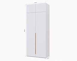 Изображение товара Пакс Альхейм 22 white (gold) ИКЕА (IKEA) на сайте delmard.ru